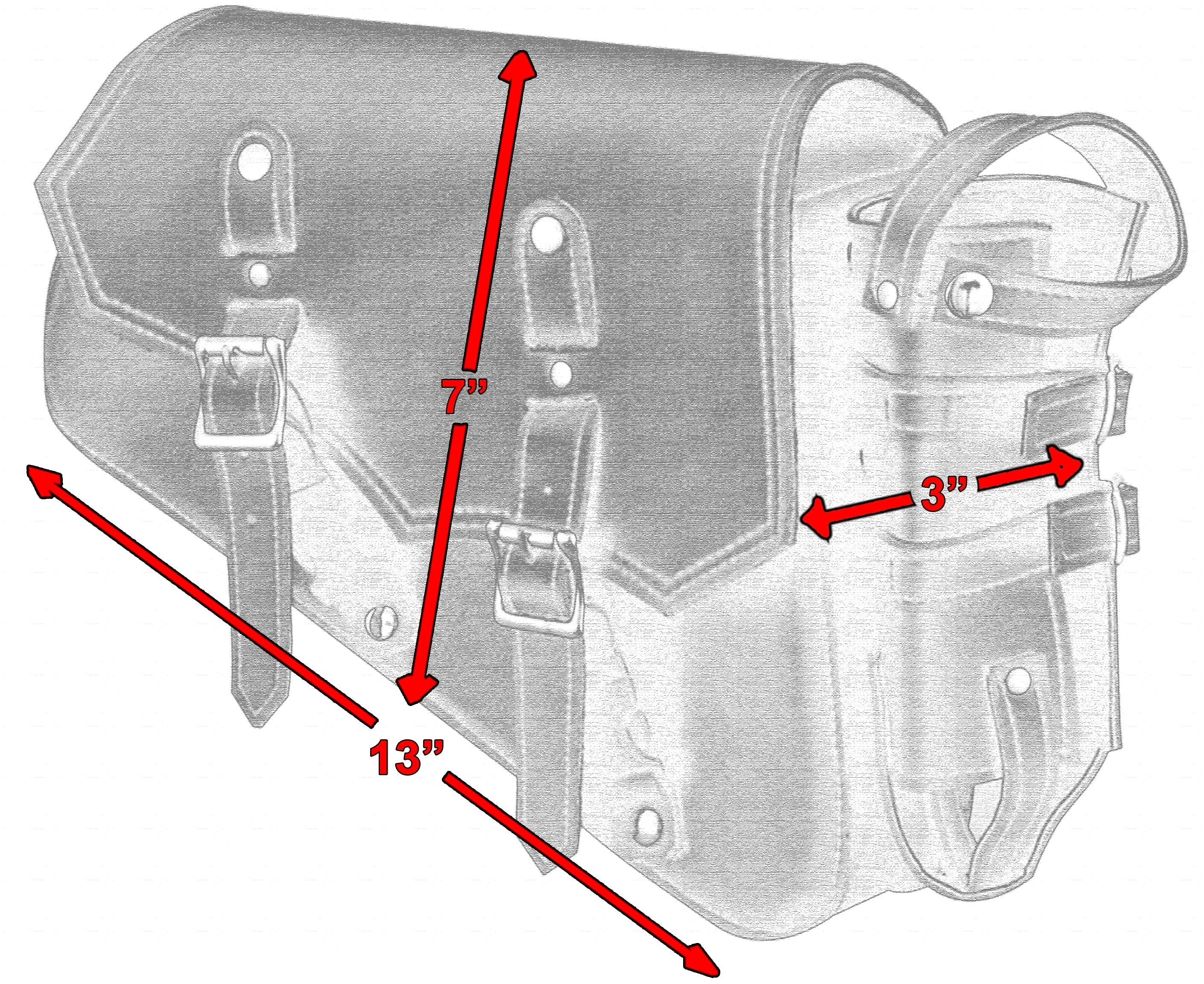 DS Right Side Synthetic Leather Swing Arm Bag w/Bottle Holder